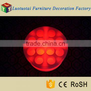 2015 New Product Design Rechargeable Color Changing Round LED Wine Tray photo-5