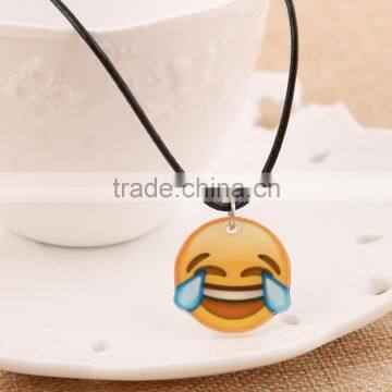 2016 Fashion Jewelry Pendant Acrylic Emoji Necklace For Wholesale China photo-3