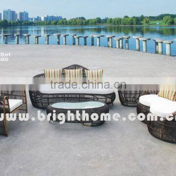 Aluminum PE rattan Handcraft BP-860 Wicker Outdoor Sofa