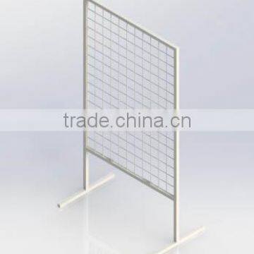 C8570 90cm width gridwall floor standing display rack