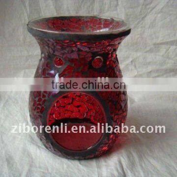 Top Quality Red Color Christmas Ball mosaic oil burner wholesale