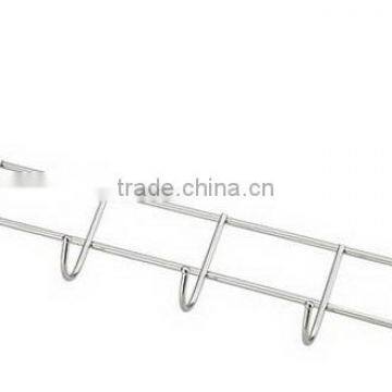 Chrome Plating Durable Over The Door 6 Hook Rack Organizer photo-2