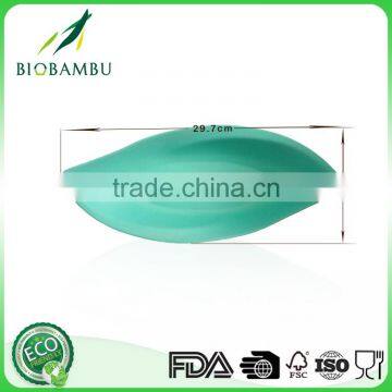 Colorful Diswasher Safe Bamboo Snack Set Fiber Snacks Candy Plate photo-3