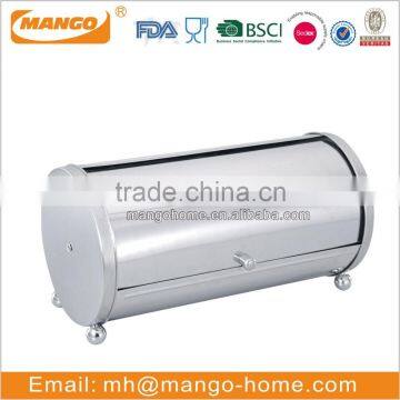 Round Shape Stainless Steel Bread Storage Bin