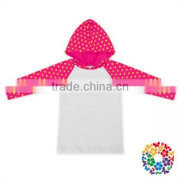 Wholesale Fashion Hoodies Baby Girls Raglan Long Sleeve Fall Outfits Custom Plain Kids Hoodies