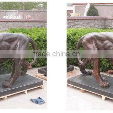 bronze lion for hotel and shops decorate