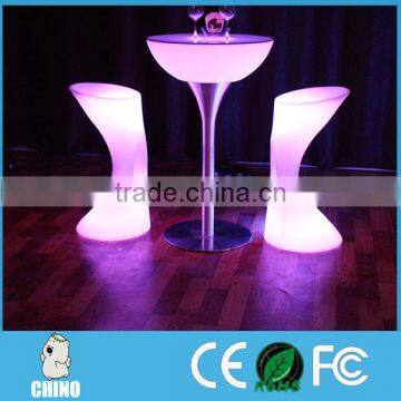 Metal Leg High Bar Modern Glow Coffee Bar Table