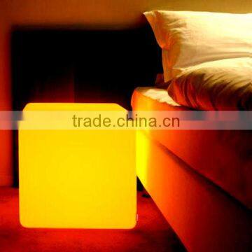 Economical LED illuminated cube chair