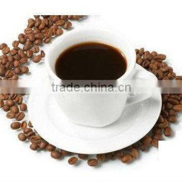 Ceramic coffee cup with saucer