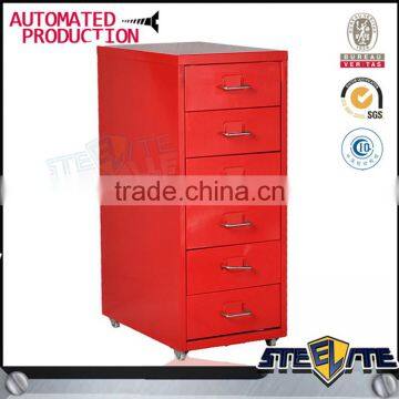 Korean Design Furniture Portable Lightweight Metal 6 Tiers Helmer/drawer/unit/red photo-2