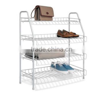 Metal Organizer Space Saving Standing Shelf, Shoes Storage Rack