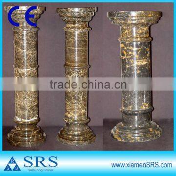 Coffee Brown marble onyx pedestal column