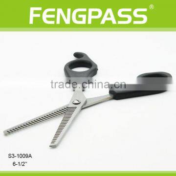 S3-1009A 6-1/2" Inch 2CR13 Stainless Steel With PP Handle Professional Barber Haircutting Scissor Both Side Thinning Scissors photo-4