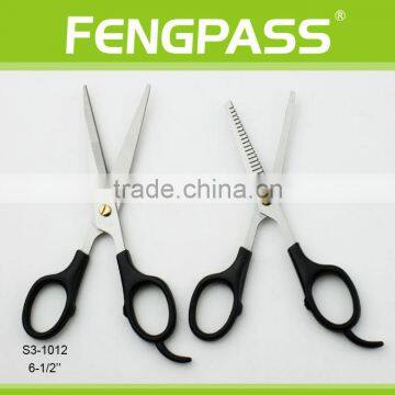 S3-1012 6-1/2" Inch 2CR13 Stainless Steel With ABS Handle Double Thinning Hair Cutting Scissors photo-5