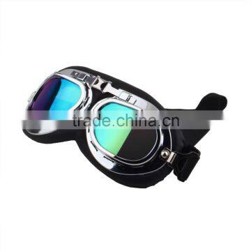 Vintage Anti-UV Goggles Motorcycle Scooter Pilot Motocross Goggles Glasses Colorful