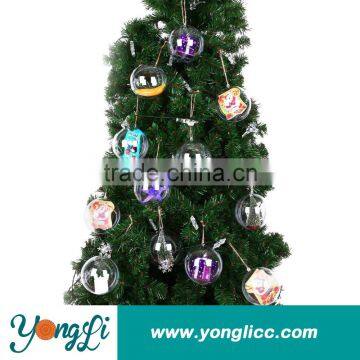 Fashion Pretty Clear Plastic Ball Led Christmas Decoration Accessories