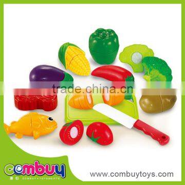 Hot sale kids pretend play set plastic toys fake fruit and vegetables