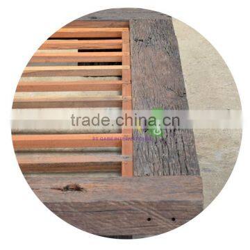 Furniture, Low Bed ,Japanese Style King Size With Reclaimed Solid Wood photo-4