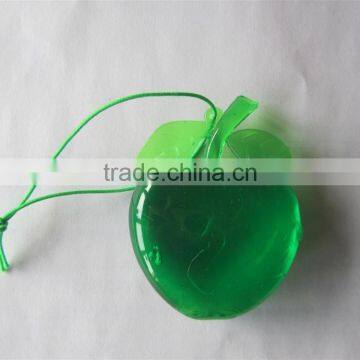 2015 new plastic green apple car freshener