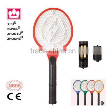 2*AA battery operated mosquito bat rechargeable trap fly mosquito zapper swatter