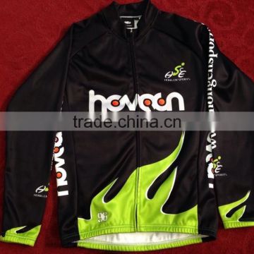 Hongen apparel 2015 Custom Design Sublimation Winter Thermal Cycling Jacket