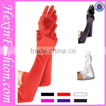 Wholesale Red White Black Hot Sale Long Satin Women Gloves