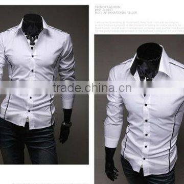 Stylish Slim Shirts New Italian Designs Fashion Shirts for Man MOQ 10PCS MIX COLORS photo-3