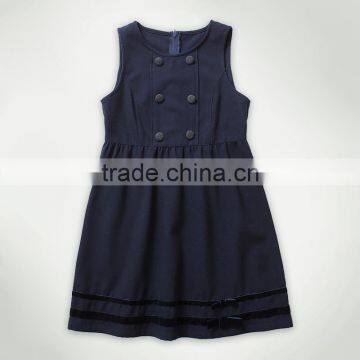 China Manufacture Girls Winter Grey School Uniform Dress photo-5