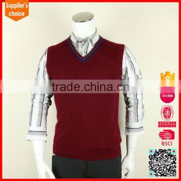 New design knitted custom cheap sweater vest pullover angora vests