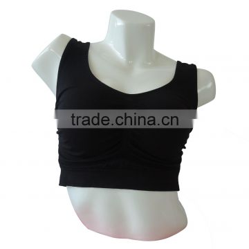 Hot sale fitness bra top ladies lingerie sexy seamless women's nylon tube bra