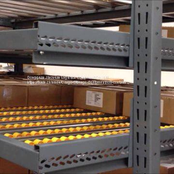 High Efficiency Carton Pallet Flow Storage Rack Shelves System