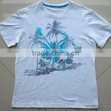 men's t-shirt with beautiful pattern and O neck