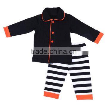 Children Pyjamas 100% Cotton Toddler Girls Ruffle Stripe Kids Halloween Pajamas photo-5