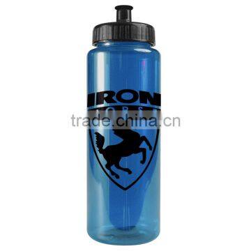 USA Made 32 oz Transparent Sports Bottle With Push And Pull Cap - BPA/BPS-free, FDA Compliant and Comes With Your Logo photo-4