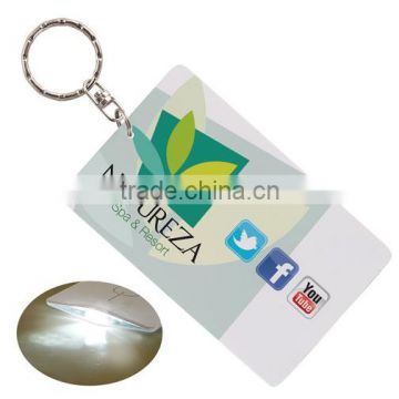 Full color print Press'n Lite key chain. Comes with your full color logo.