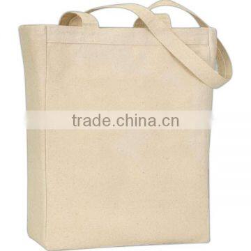 Full Color Print Big Gusset Tote Bag - Made From 100% Cotton Canvas, Measures 14"H x 10.5"W x 5"D and Comes With Your Logo. photo-2