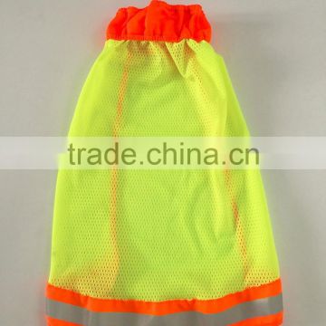 High visibility reflective safety hat hood