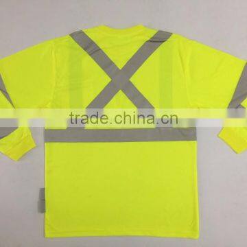 Polyester Micro Mesh Long Sleeve Chest Pocket Wicking Protective T-shirt photo-6