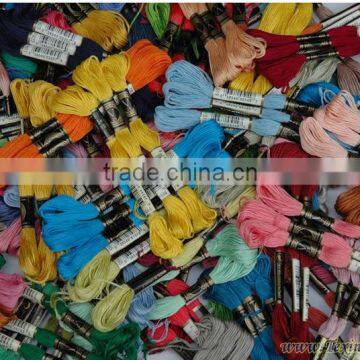 100% cotton thread, cross stitch thread, embrodiery and insole thread