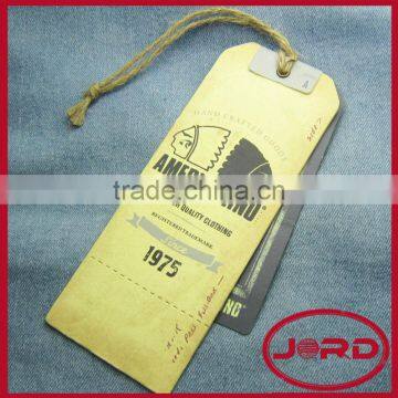 garment hang leather tag custom