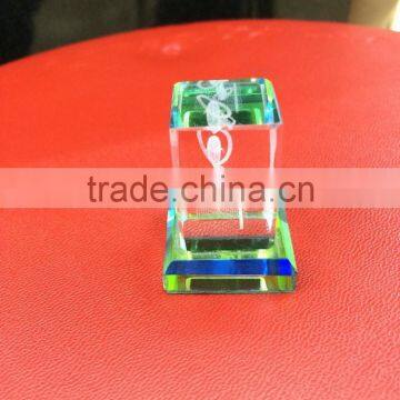 2D/3D Laser Crystal Engraving,Crystal Cube,Crystal Ball With Base for Gift