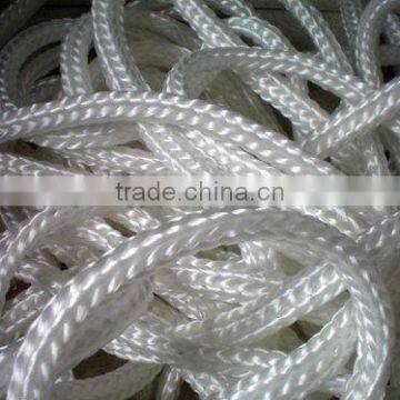 climbing braided rope of brownish red color