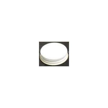 Blue Logo Embossed Silkscreen Printing Bottle Screw Caps for Aluminum Collar