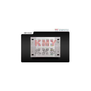 IP65 прочный металлический цифровой клавиатурный блок KMY3502B