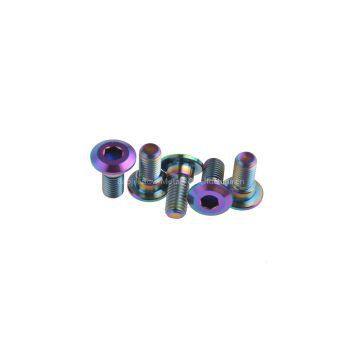 Screw M8 x 20mm GR5 Ti6Al4V Titanium Motor Rear Brake Rotor BoltTitanium Motor Rear Brake Rainbow Rotor Bolt