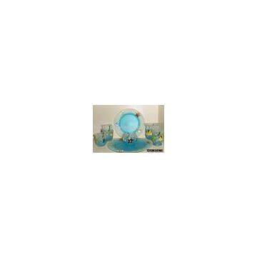 Glass candlestick