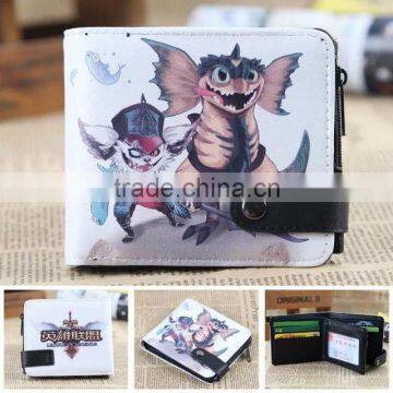 Hot sale League of Legends Cartoon Purse cheap fancy wallets