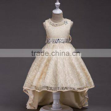 Trailing design lace pattens clothes girls evening party gown new model frock dresses