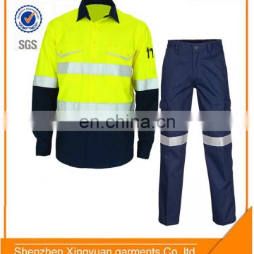 100%Cotton Fire Retardant safety Welding work Suit shirt and pants