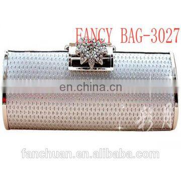 Silver Lady's Evening Bag with Chain